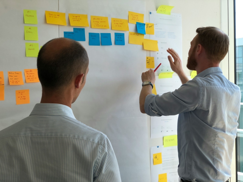 Team of Data Product Owners trying to map customer journey for successful data product